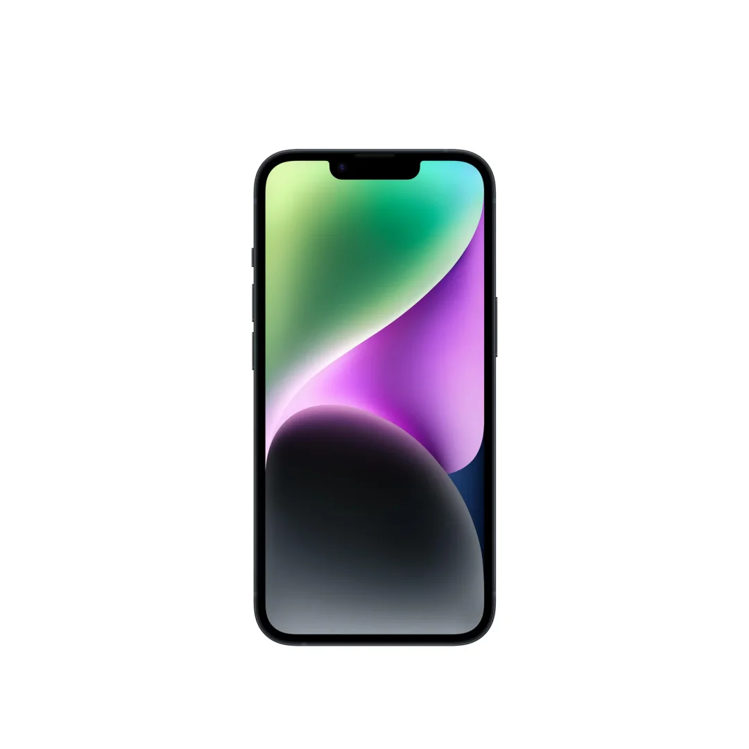 Apple iPhone 14 - Midnight Finish, Stunning Display view 2