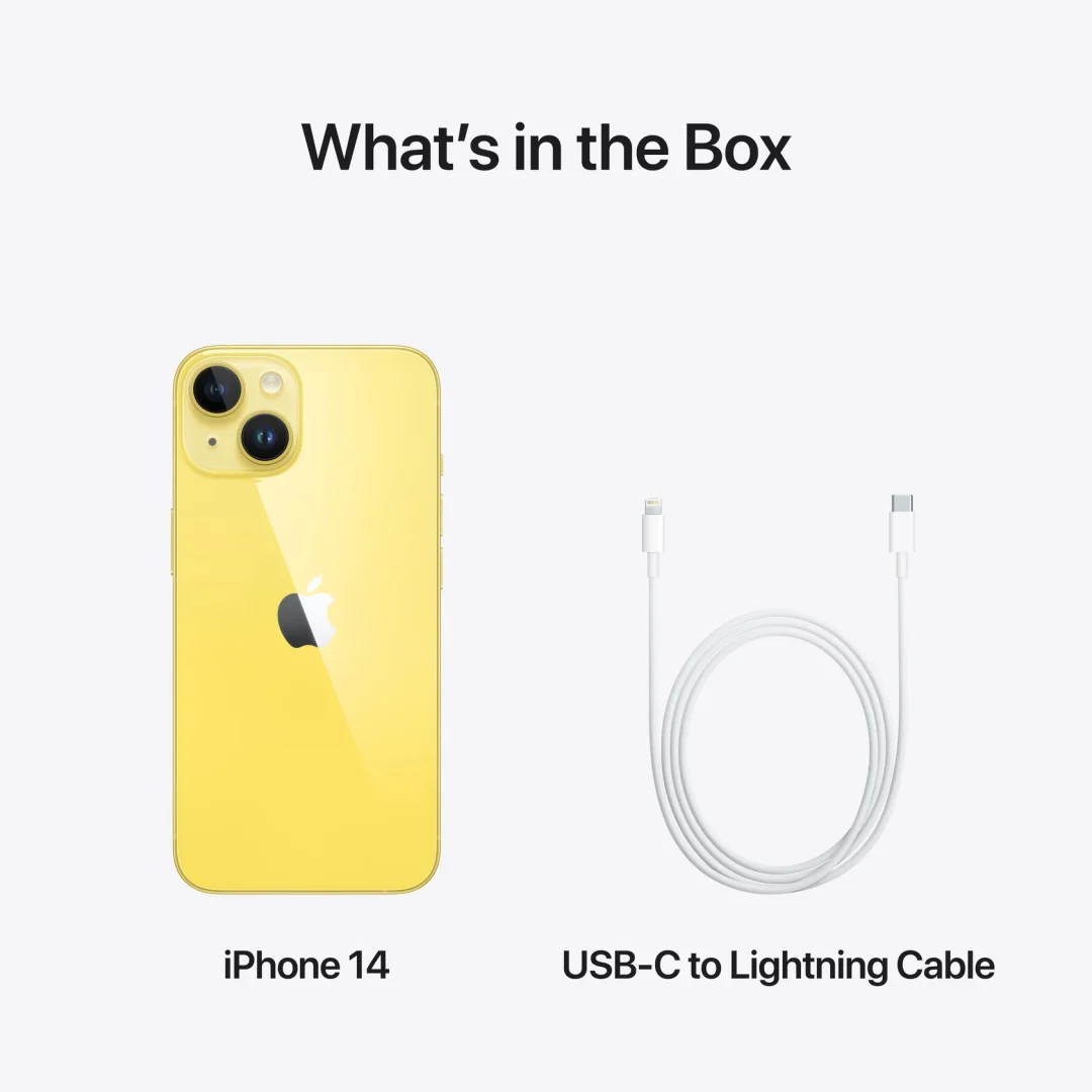 iPhone 14 - Yellow Finish view 3